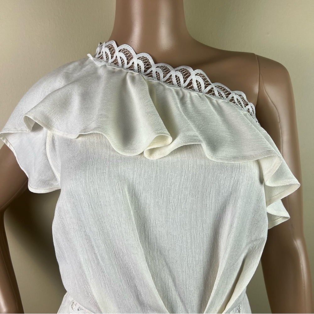 NEW IRO IVORY ONE-SHOULDER MINI DRESS - Picture 4 of 9